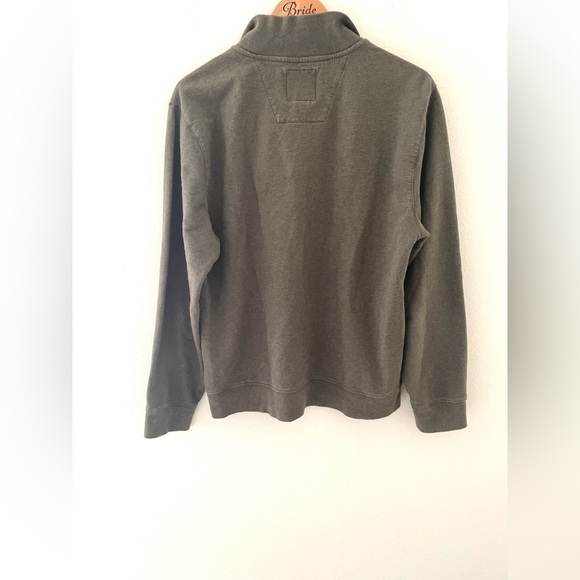 Brooks Brothers Olive Green Quarter Zip Pullover Sweater - Picture 3 of 5